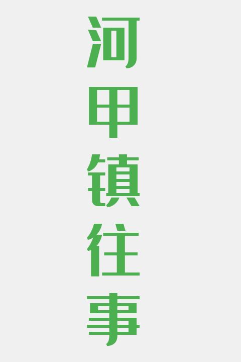 河甲镇往事